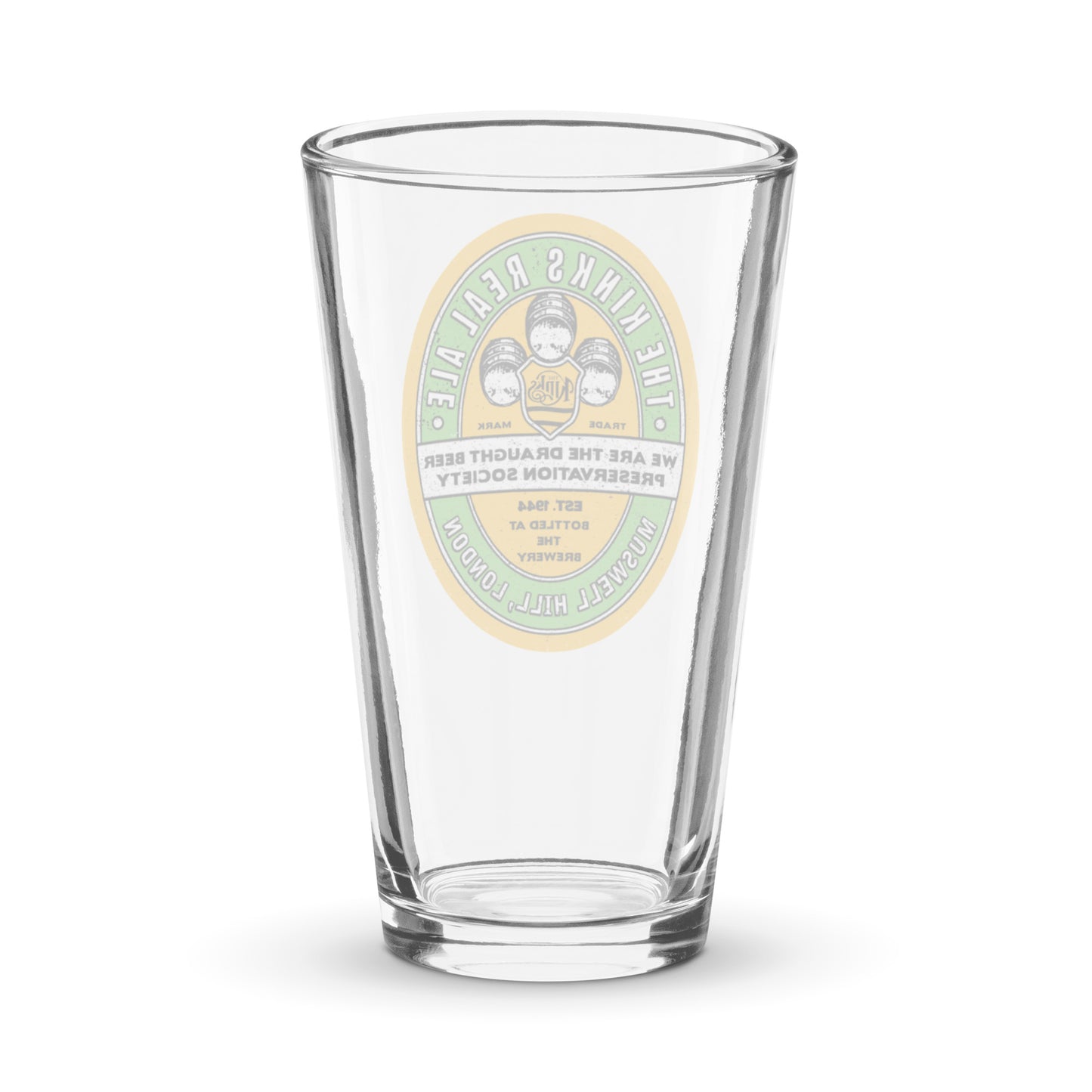 'The Kinks' Real Ale Pint Glass